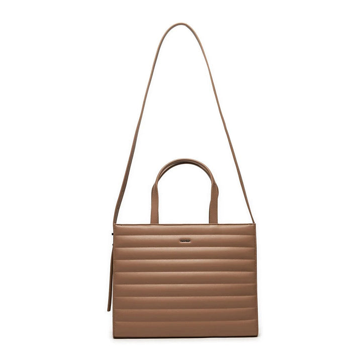 Mala de ombro Calvin Klein p/ Senhora Taupe