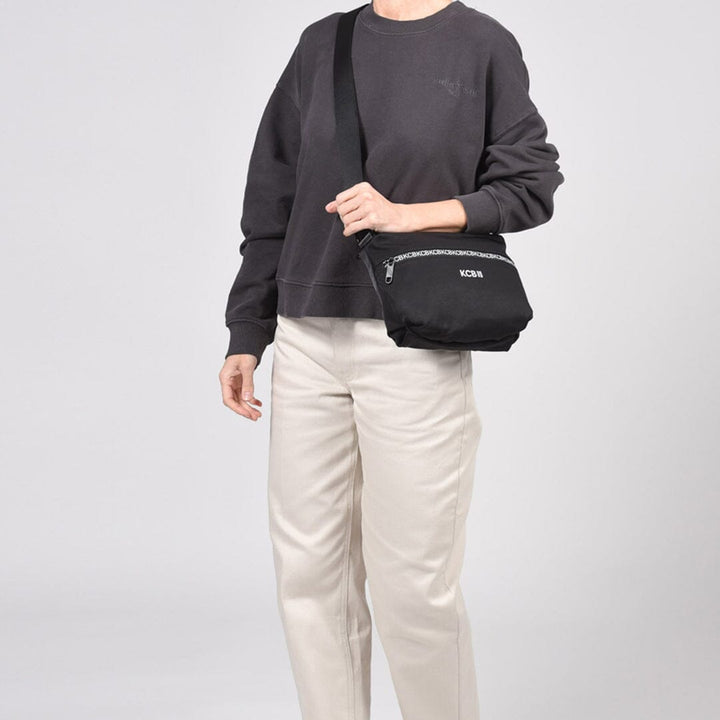 Mala de tiracolo pequena KCB Shine p/ Senhora Preta