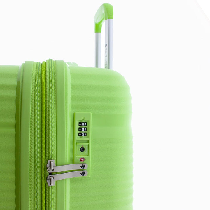 Mala de viagem grande 76cm Expansível Gladiator Bionic Verde claro