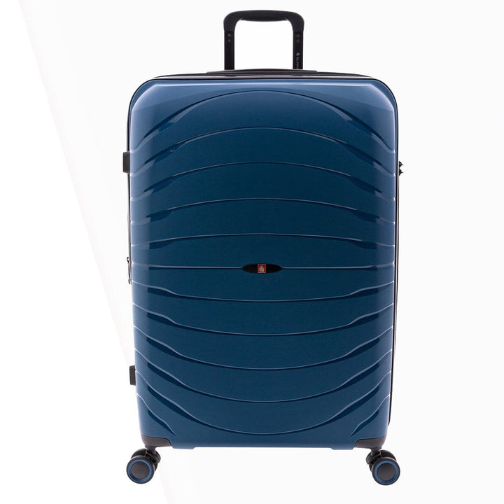 Mala de viagem grande 76cm Expansível Gladiator Kick-Off Azul Escura