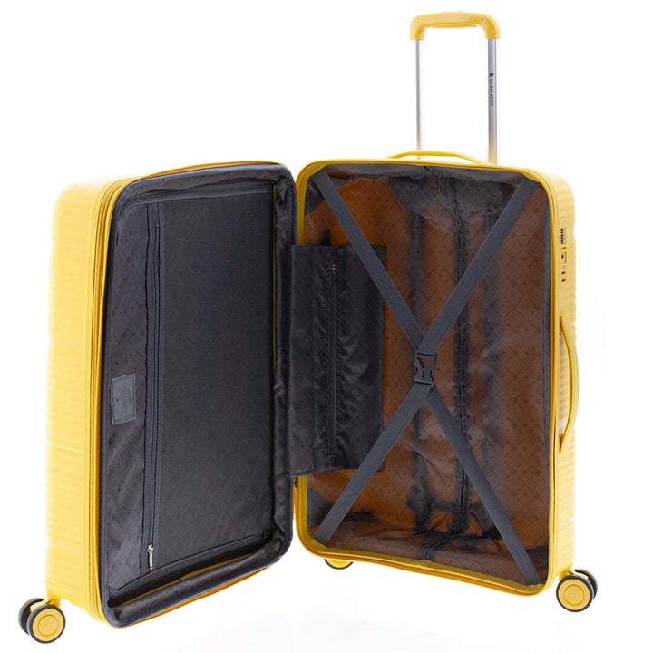 Mala de viagem média 65cm Expansível Gladiator Bionic Amarela