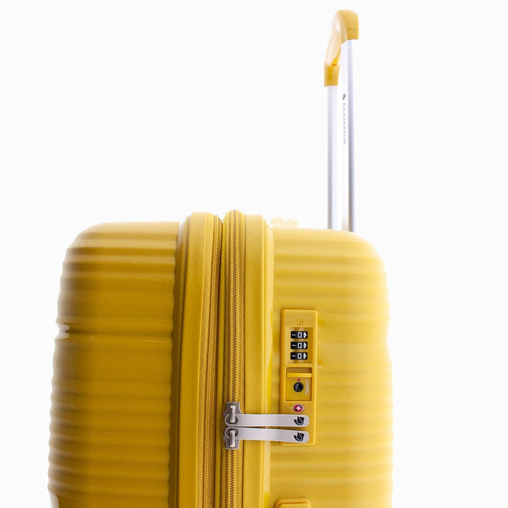 Mala de viagem média 65cm Expansível Gladiator Bionic Amarela