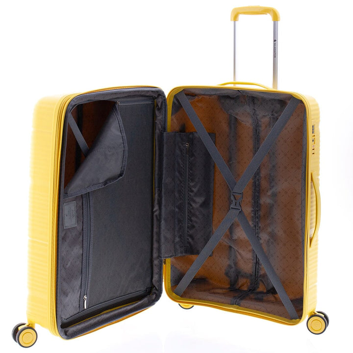 Mala de viagem média 65cm Expansível Gladiator Bionic Amarela
