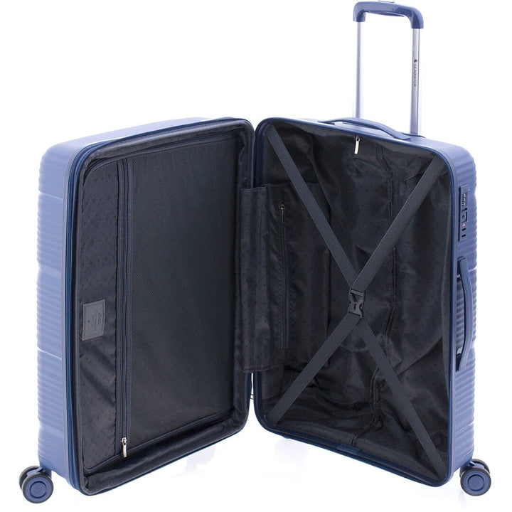 Mala de viagem média 65cm Expansível Gladiator Bionic Azul escura
