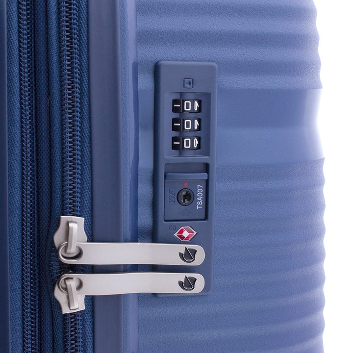Mala de viagem média 65cm Expansível Gladiator Bionic Azul escura