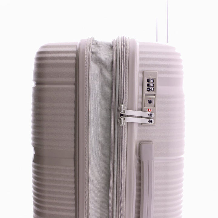 Mala de viagem média 65cm Expansível Gladiator Bionic Bege