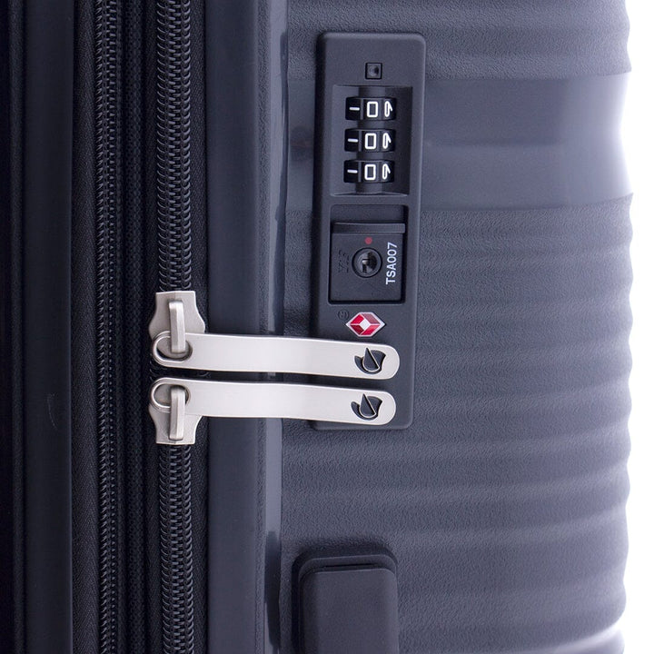 Mala de viagem média 65cm Expansível Gladiator Bionic Preta