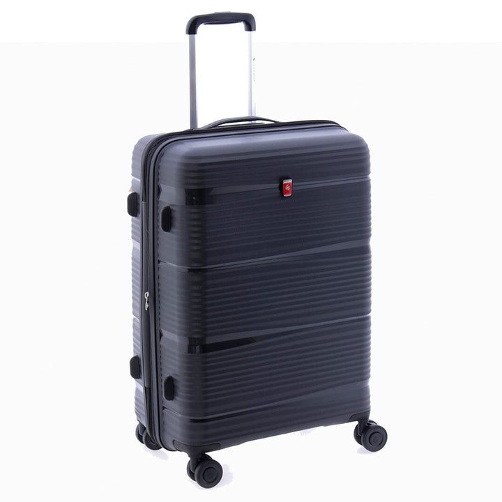 Mala de viagem média 65cm Expansível Gladiator Bionic Preta