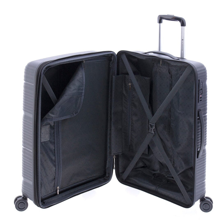 Mala de viagem média 65cm Expansível Gladiator Bionic Preta