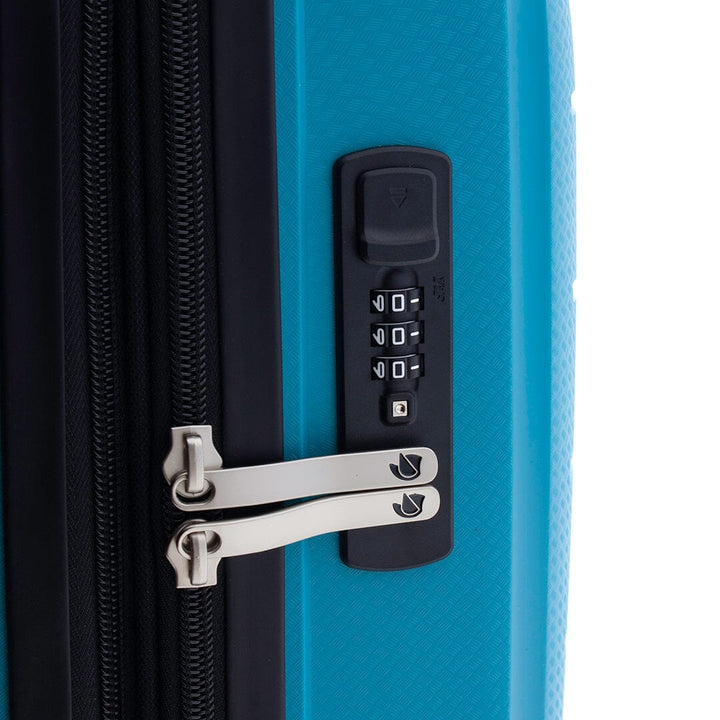 Mala de viagem média 68cm Expansível Gladiator Flow Turquesa