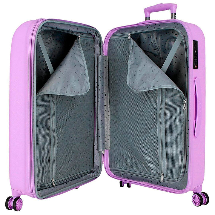 Mala de viagem média 70cm Expansível c/ 4 rodas Movom Riga Lilás