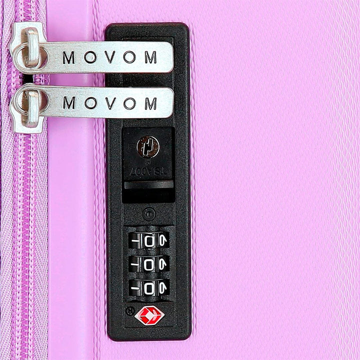 Mala de viagem média 70cm Expansível c/ 4 rodas Movom Riga Lilás