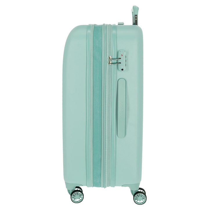 Mala de viagem média 70cm Expansível c/ 4 rodas Movom Riga Turquesa