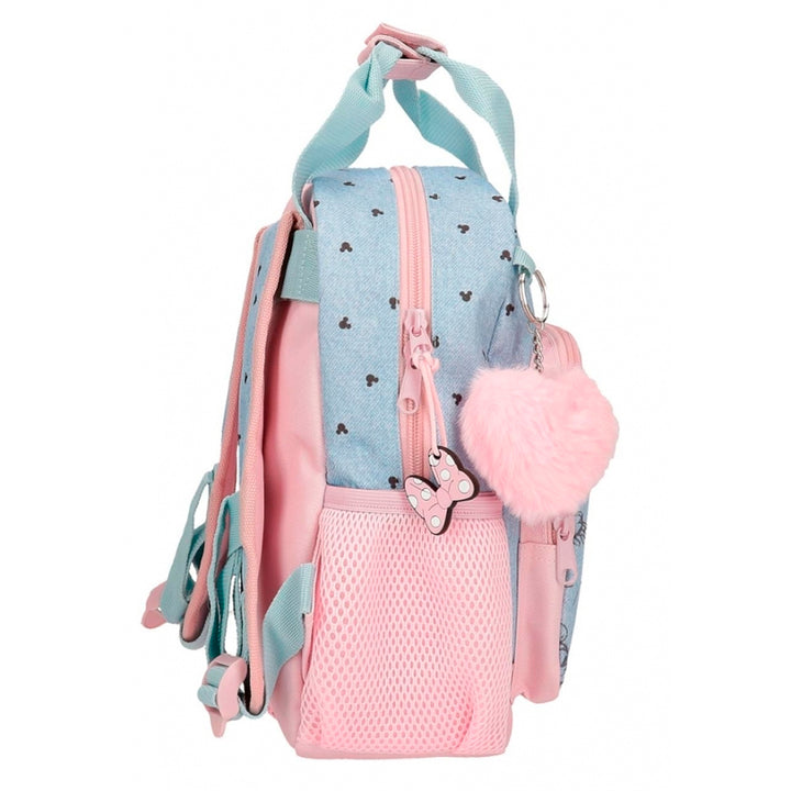 Mochila pré-escolar 28cm Minnie Mouse American Darling Azul