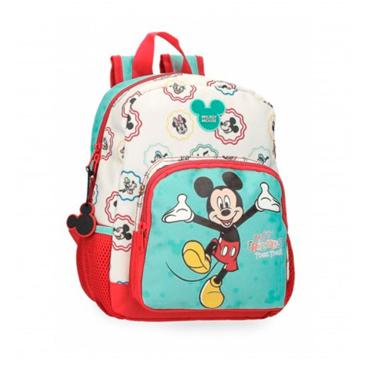 Mochila pré-escolar 28cm Mickey Best Friends Together multicor