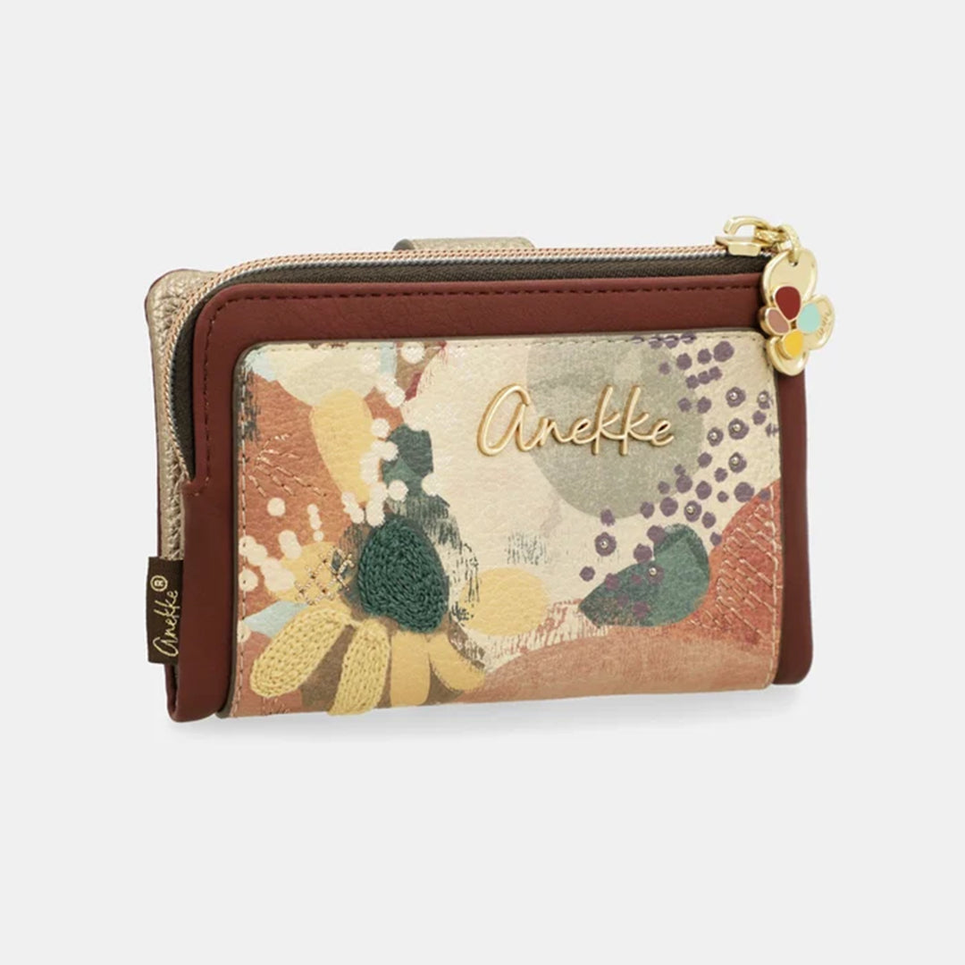 Carteira média flexível com Rfid para Senhora Anekke  Blossom