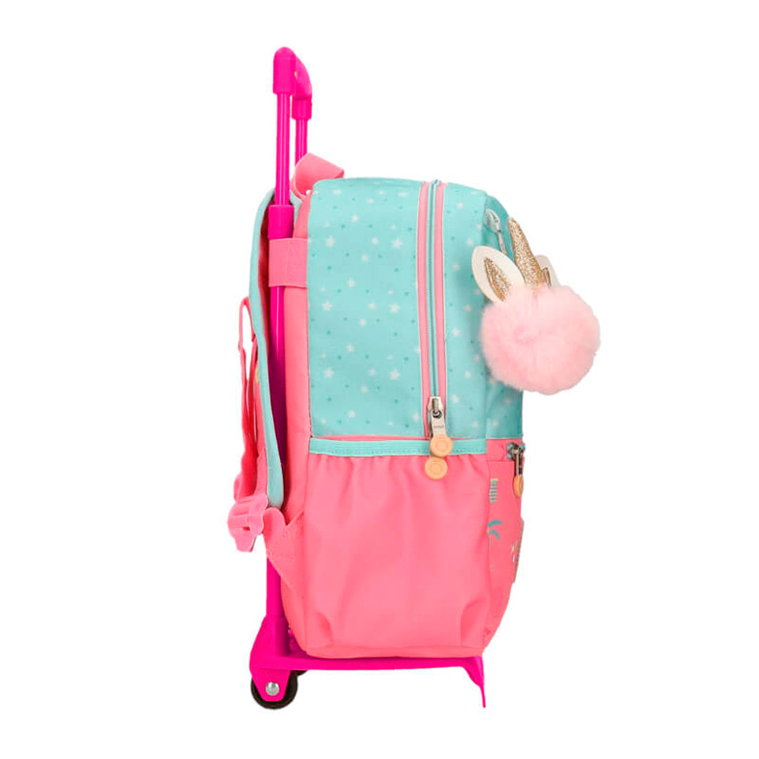 Mochila pré-escolar 32cm c/ carro Enso Magic Summer Multicor