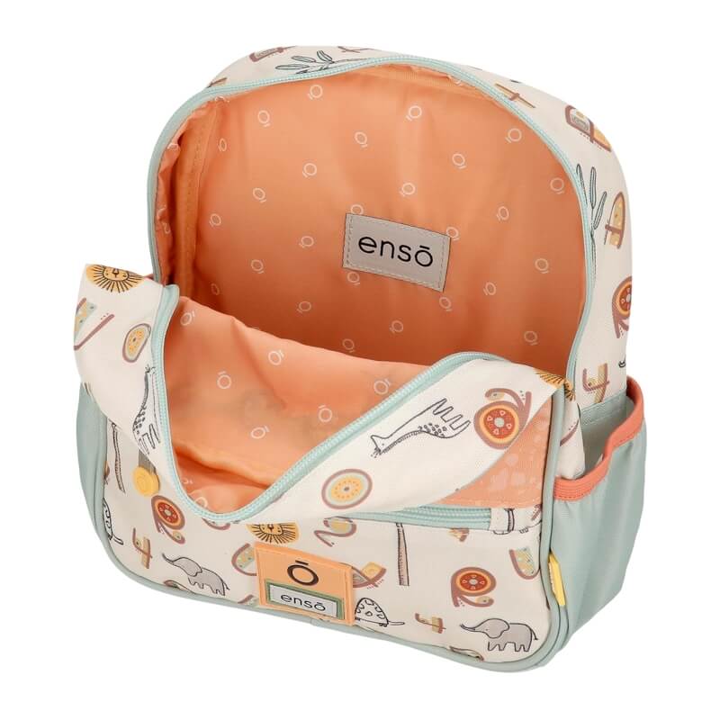 Mochila pré-escolar 25cm c/ carro Enso Play All Day Multicor