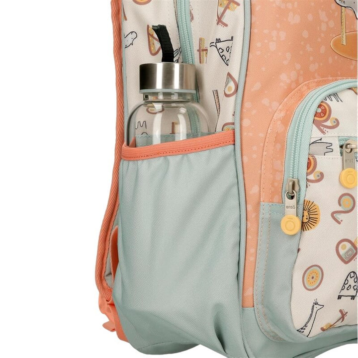 Mochila pré-escolar 25cm c/ carro Enso Play All Day Multicor