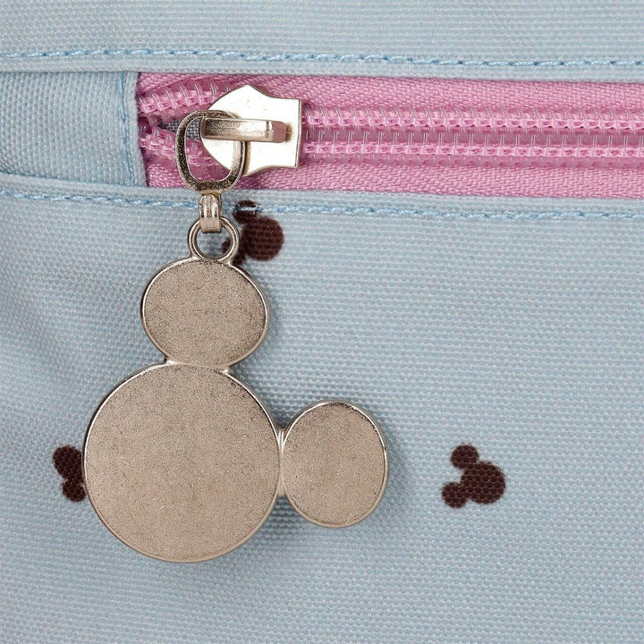 Bolsa de tiracolo Minnie Mickey e Minnie Kisses p/ menina Azul 