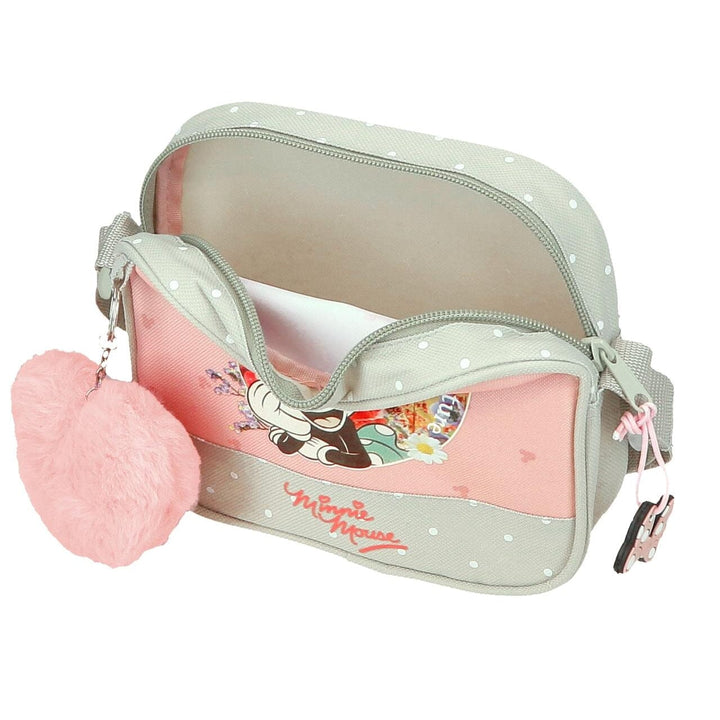 Bolsa de tiracolo Minnie Wild Nature p/ menina verde 