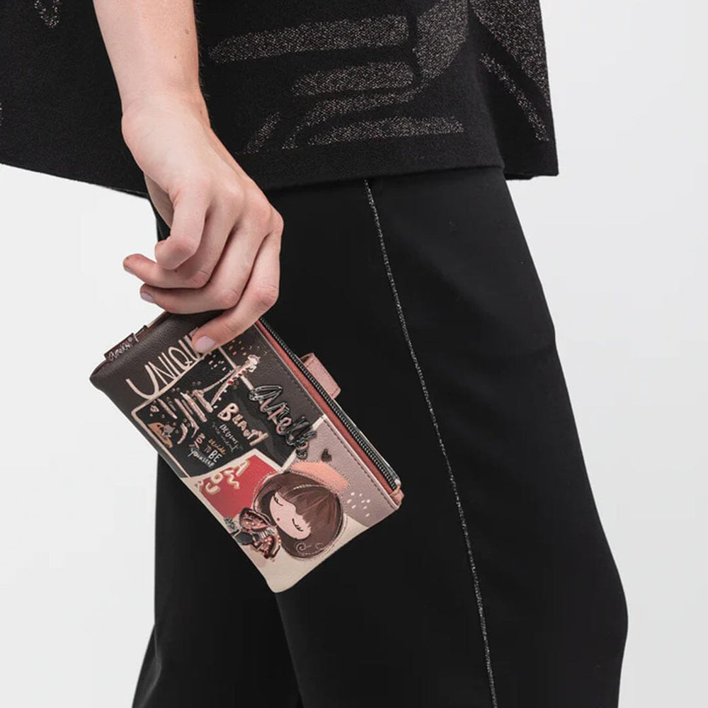 Carteira flexível média c/ Rfid para Senhora Anekke Mademoiselle 