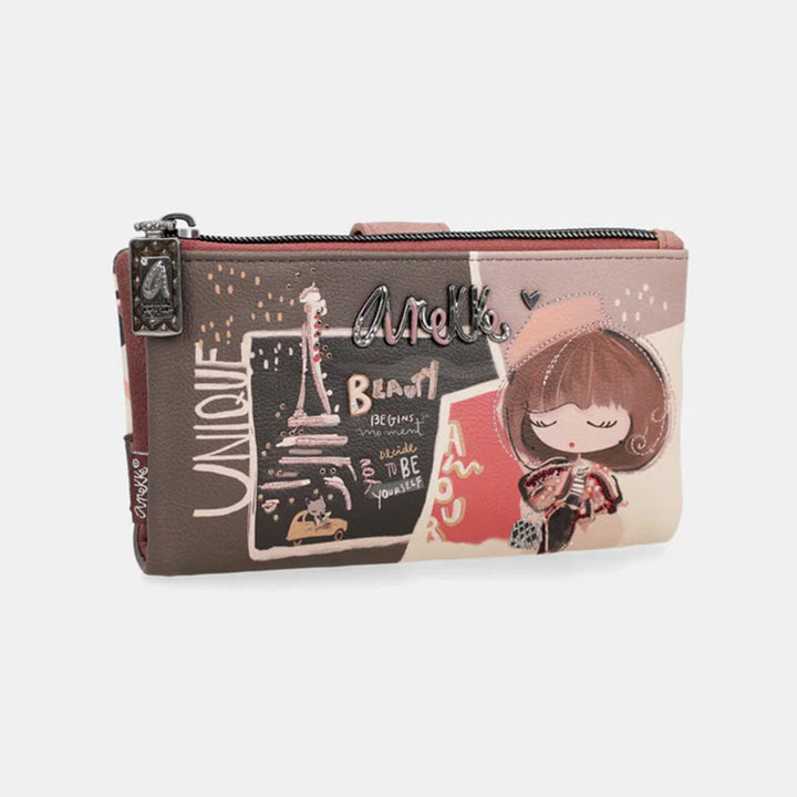 Carteira flexível média c/ Rfid para Senhora Anekke Mademoiselle 