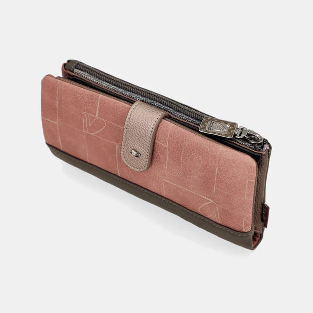 Carteira Grande flexível c/ Rfid para senhora Anekke Mademoiselle 