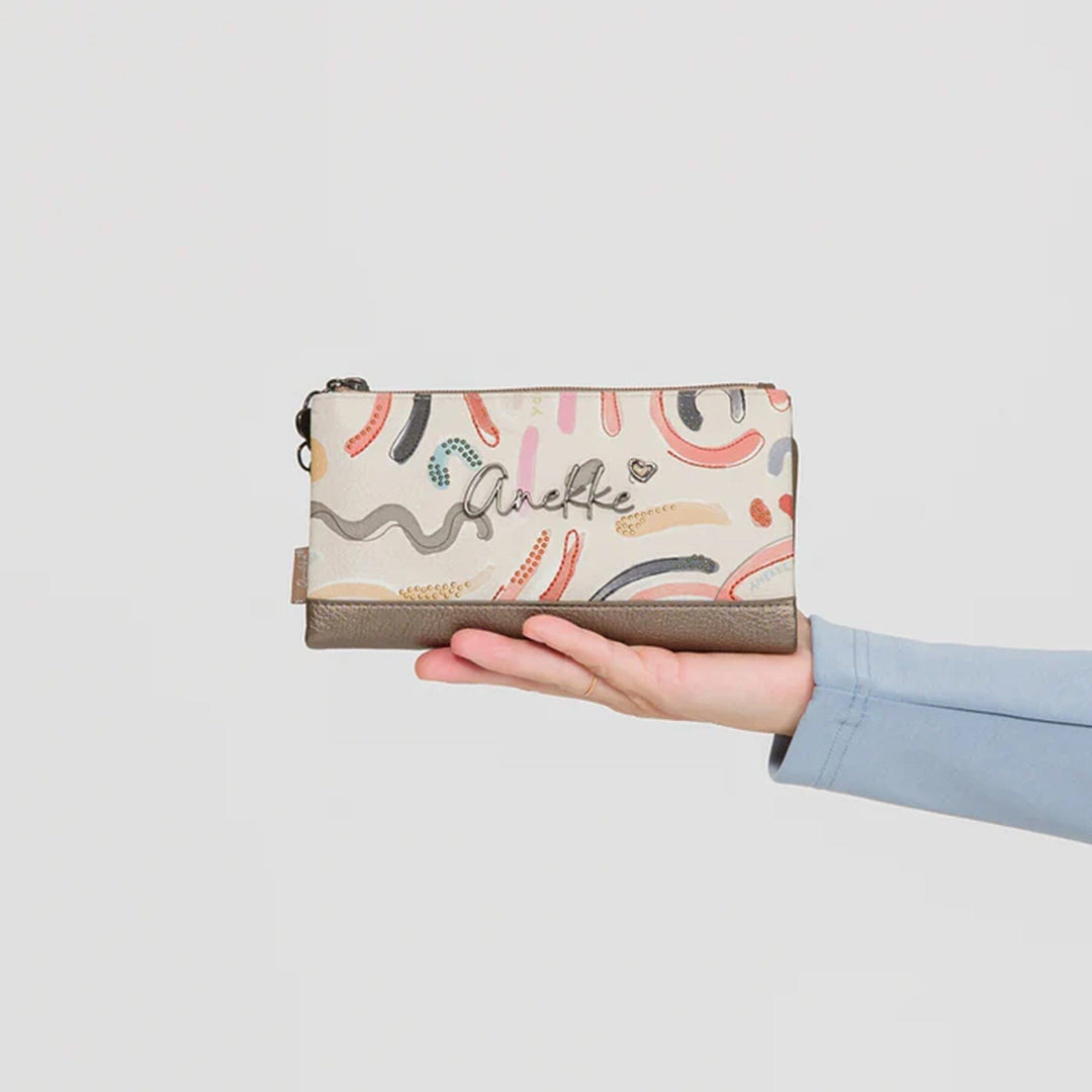 Carteira Grande flexível com Rfid para Senhora Anekke Olympia 