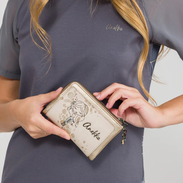 Carteira média flexível com Rfid para Senhora Anekke 