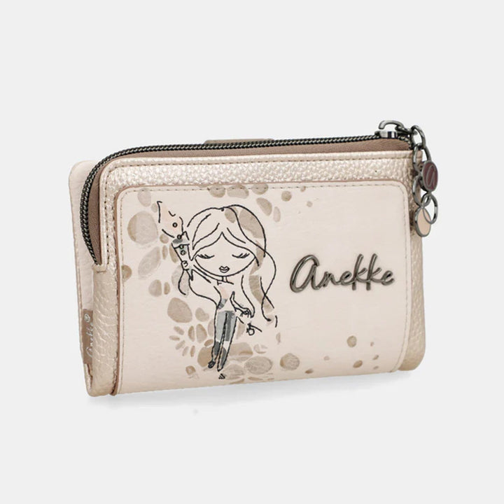 Carteira média flexível com Rfid para Senhora Anekke 