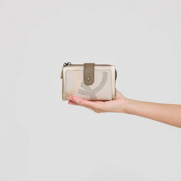 Carteira média flexível com Rfid para Senhora Anekke 