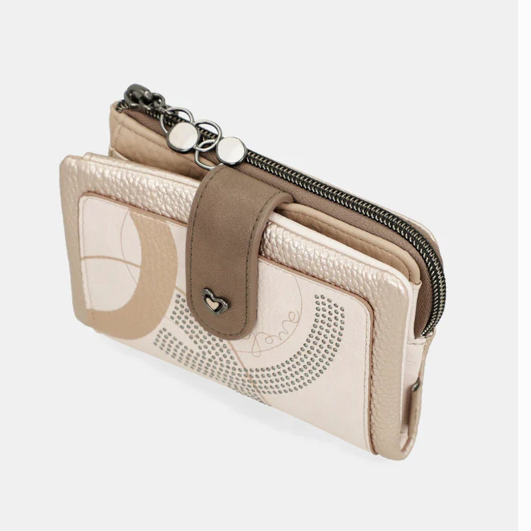 Carteira média flexível com Rfid para Senhora Anekke 