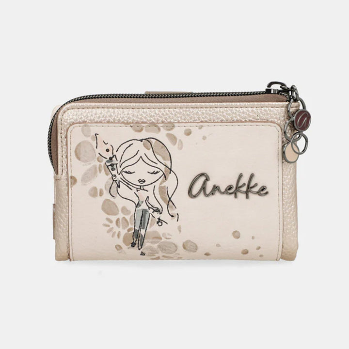 Carteira média flexível com Rfid para Senhora Anekke 