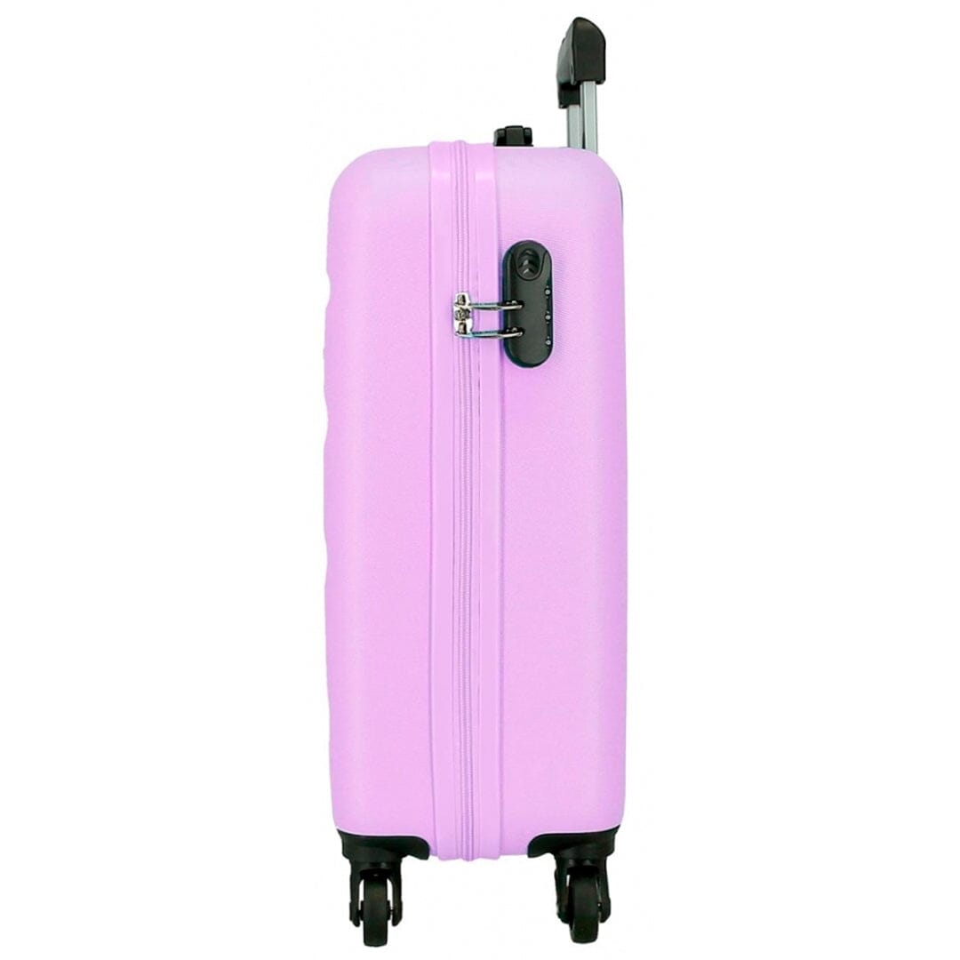 Mala de cabine 55cm c/4 rodas Roll Road Flex Lilás 