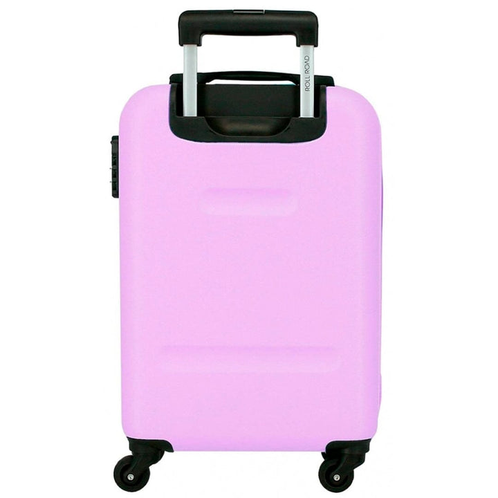 Mala de cabine 55cm c/4 rodas Roll Road Flex Lilás 