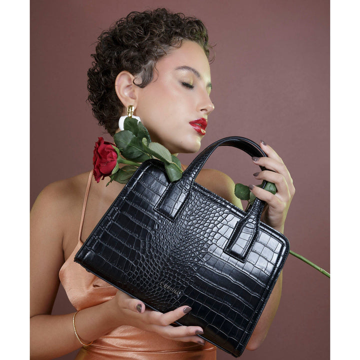 Mala de mão e tiracolo croco Erium para Senhora 