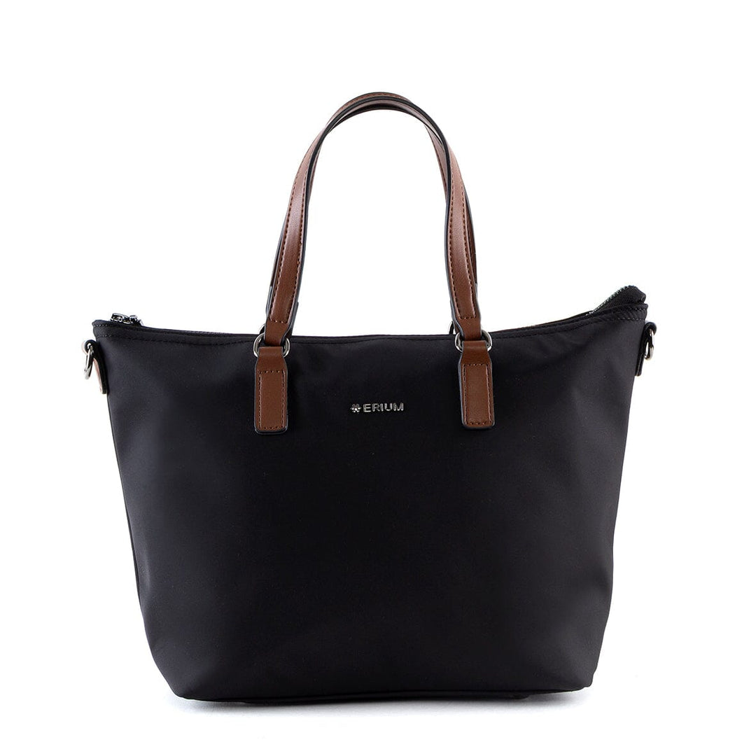 Mala de mão e tiracolo nylon Erium para Senhora Preto 