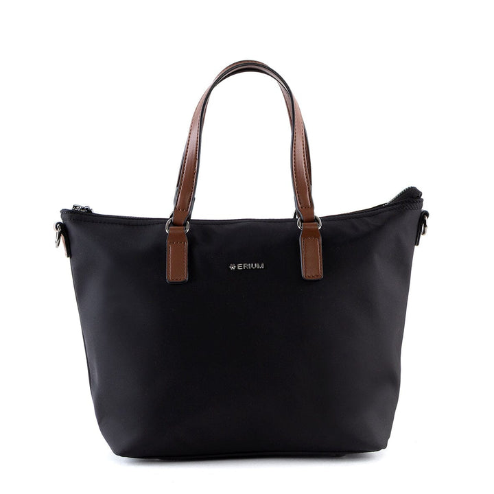 Mala de mão e tiracolo nylon Erium para Senhora Preto 