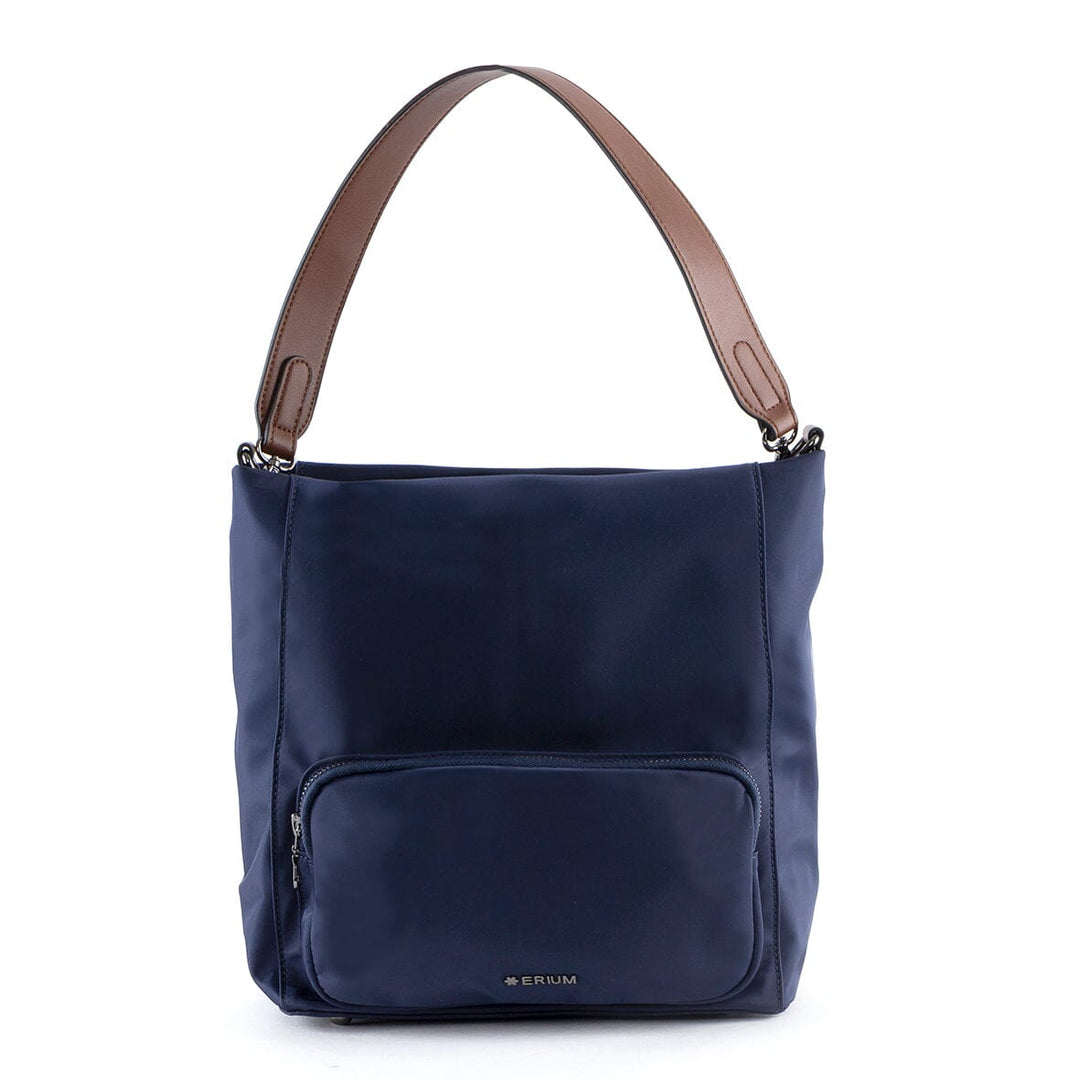 Mala de ombro em nylon Erium para Senhora Azul 