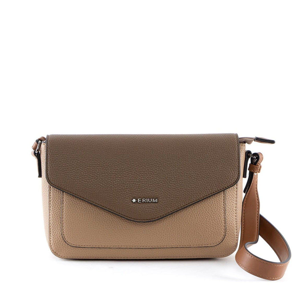 Mala de ombro Erium para Senhora Taupe 