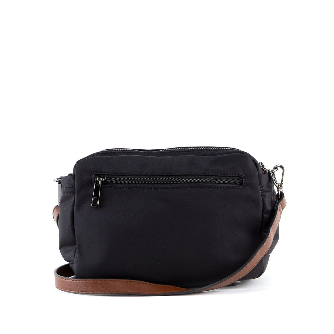 Mala de tiracolo com 2 compartimentos em nylon Erium para Senhora 