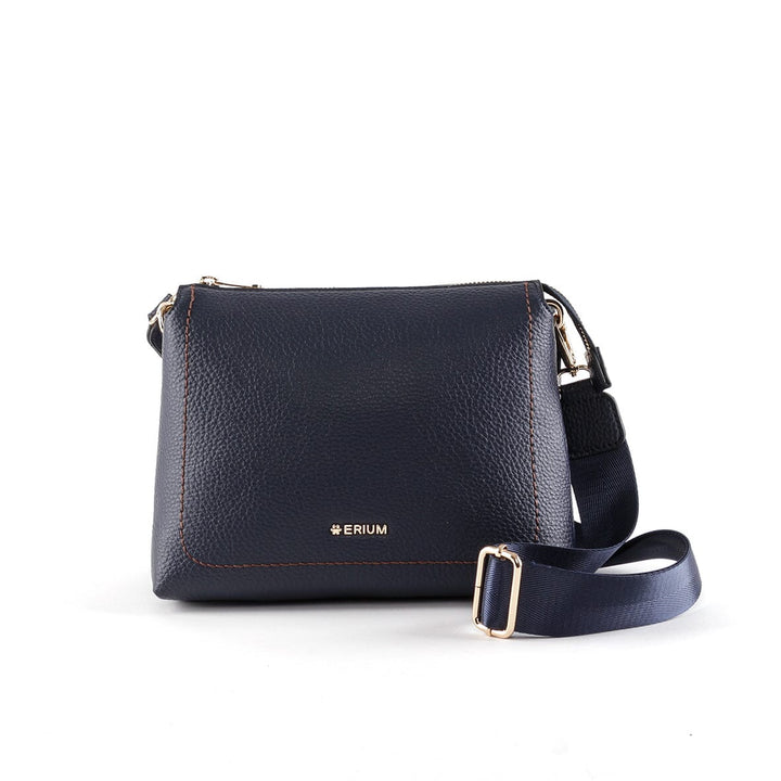 Mala de tiracolo com 2 compartimentos Erium para Senhora Azul 