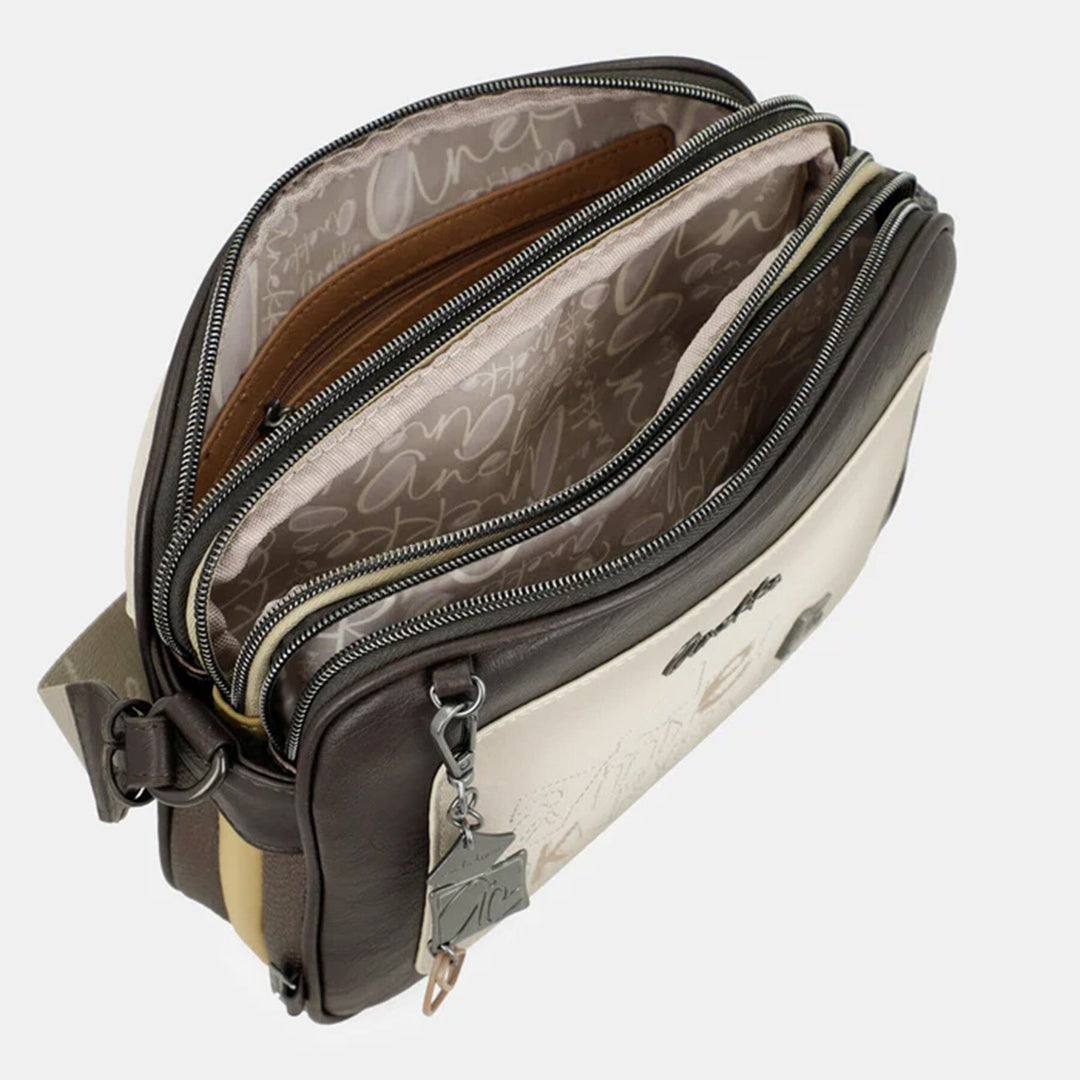 Mala de tiracolo com 3 compartimentos para Senhora Anekke Bloom 