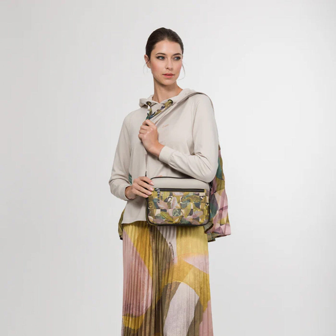 Mala de tiracolo com 3 compartimentos para Senhora Anekke Bloom 