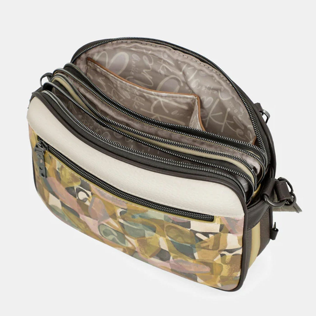 Mala de tiracolo com 3 compartimentos para Senhora Anekke Bloom 