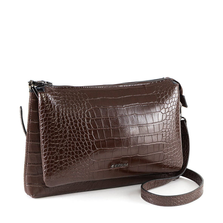 Mala de tiracolo croco Erium para Senhora 