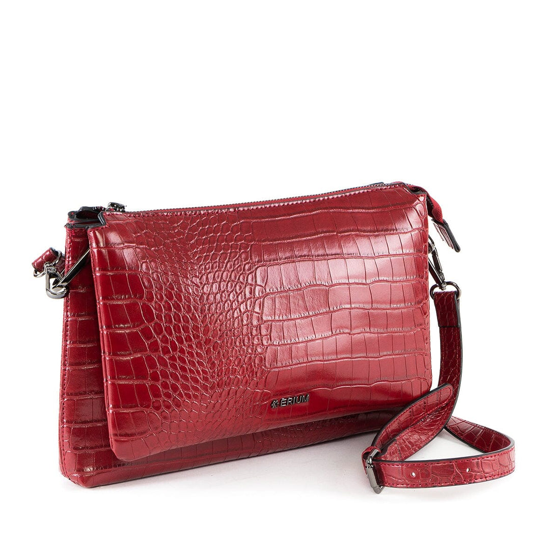 Mala de tiracolo croco Erium para Senhora 
