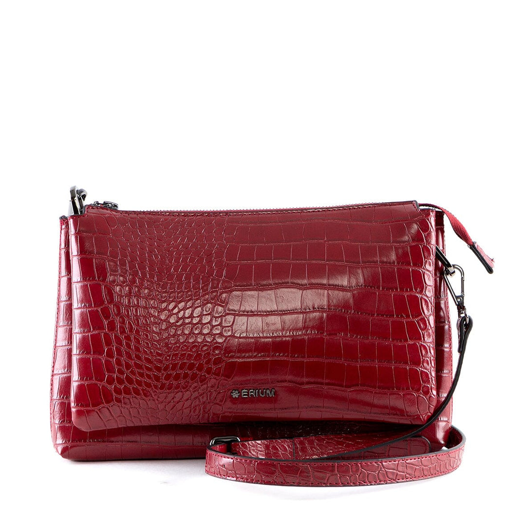 Mala de tiracolo croco Erium para Senhora 
