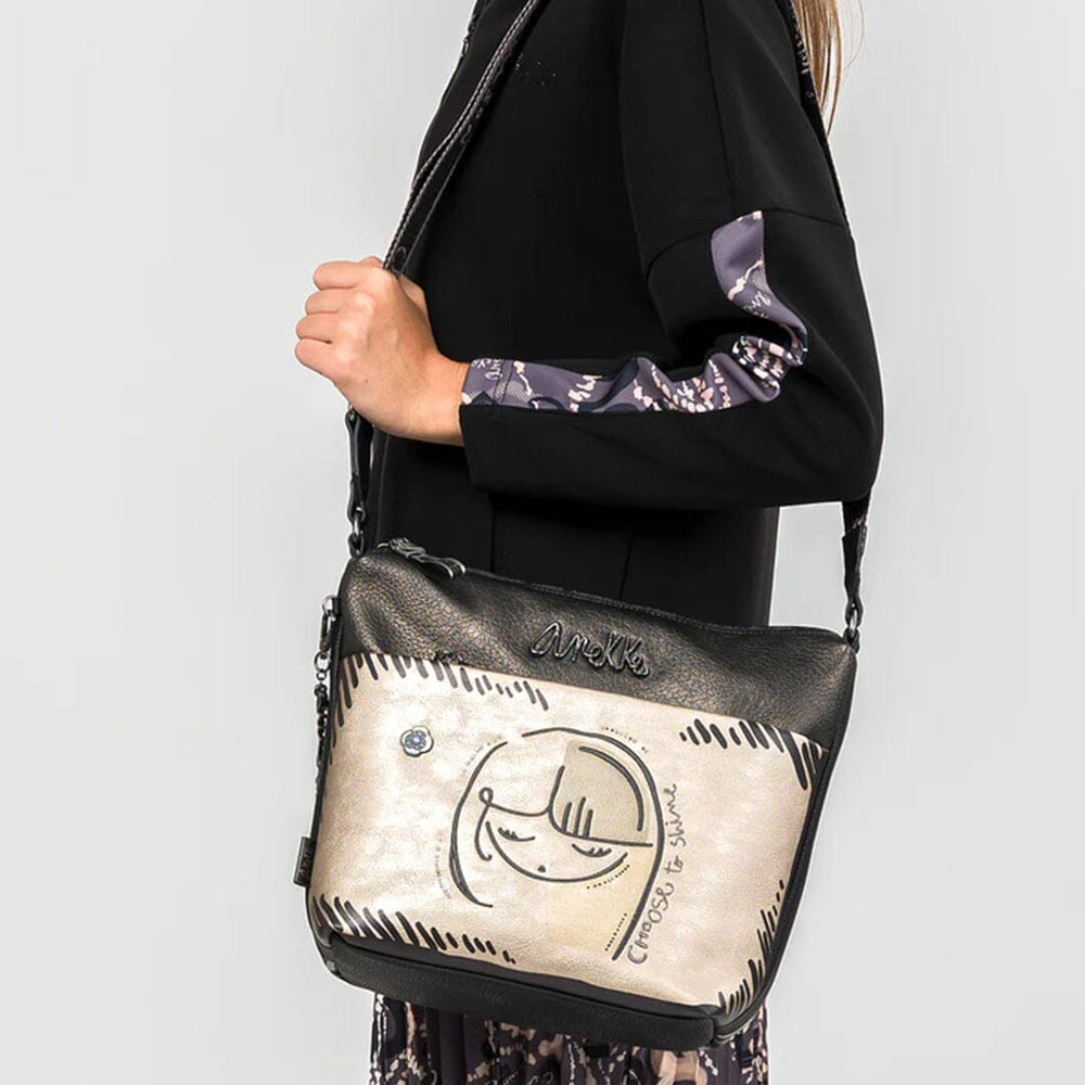 Mala de tiracolo grande para Senhora Anekke Nature Koko 